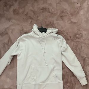 white hoodie